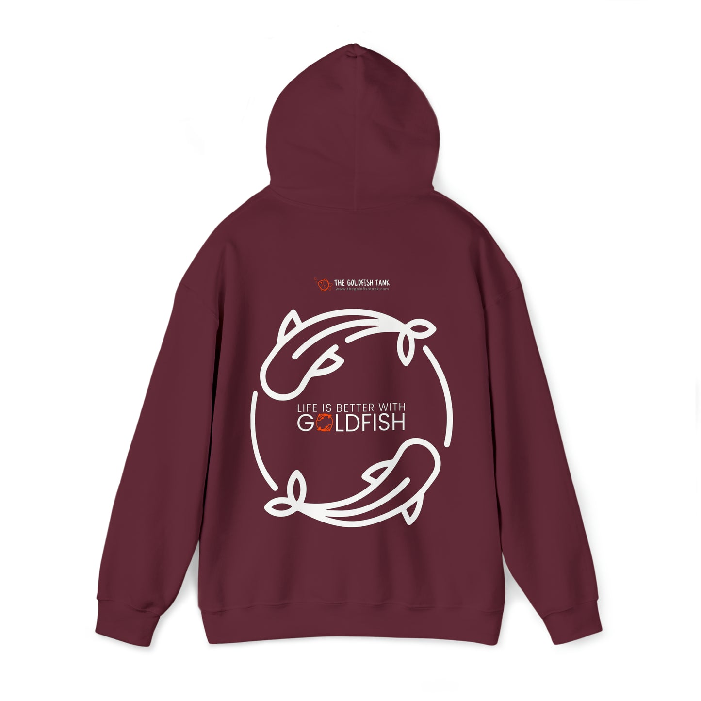 Better with Goldfish Maroon Hoodie