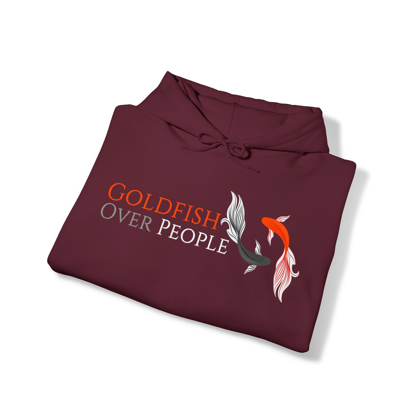 Goldfish / People Maroon Hoodie