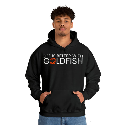 Better with Goldfish Black Hoodie