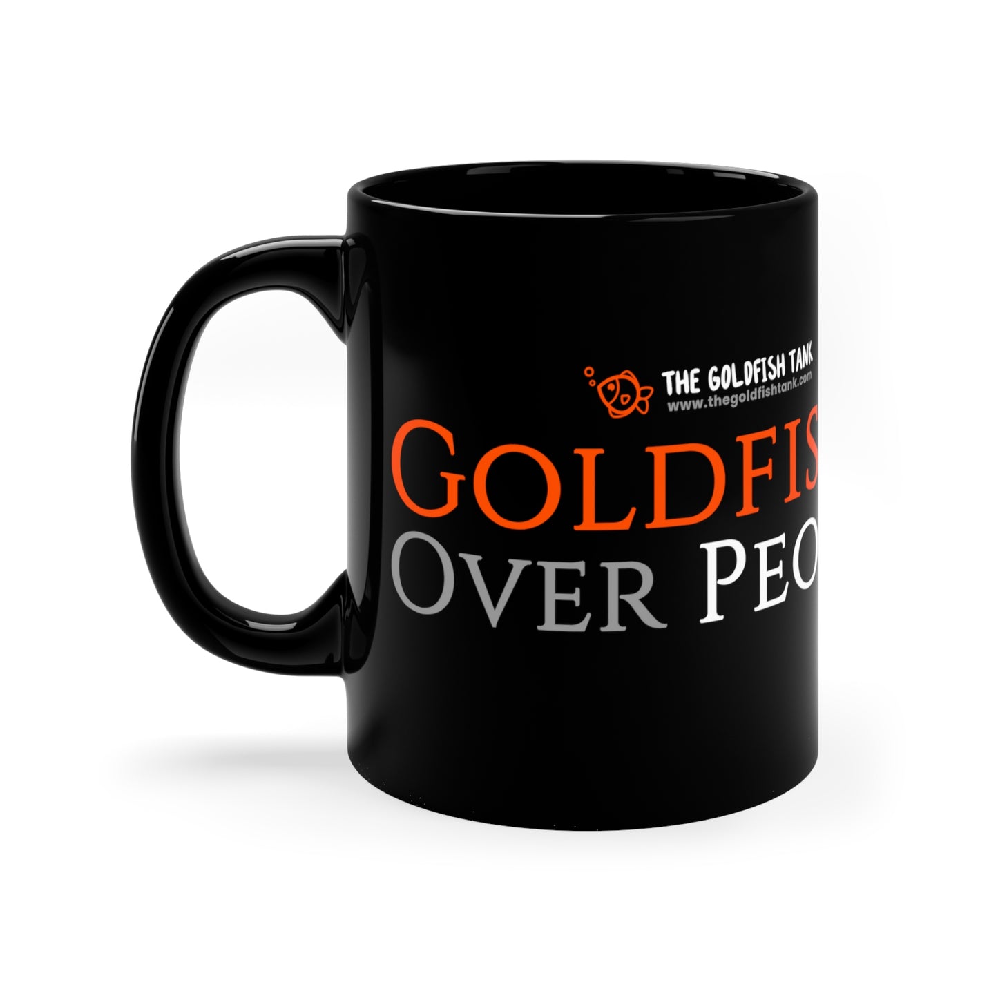 Goldfish / People Black Mug